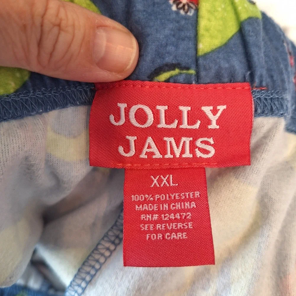Jolly Jams TREX Dinosaur Christmas Pajama Set Mens‎ XXL Shirt Pants Holiday